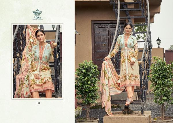 Aqsa Farah Festive Wear Cambric Cotton Designer Dress Material Collection